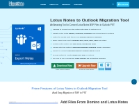 Lotus Notes to Outlook Migration Tool Easily Convert NSF File to PST