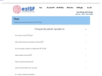 ISF FAQS | EZISF