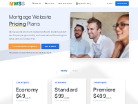 Mortgage Websites Pricing with No Setup Fee Free Trial -