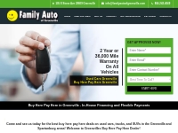 Buy Here Pay Here Greenville SC| Used Cars Greenville SC| In House Fin