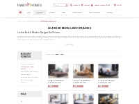 Buy Leather Beds   Modern Designer Bed Frames | Fancy Homes