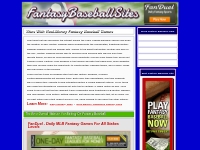 Fantasy Baseball Sites - Websites To Play Fantasy MLB Online