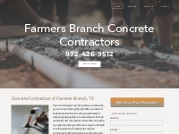 Concrete Contractors of Farms Branch, TX