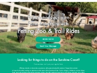 Petting Zoo   Trail Rides - Farmventures | Sunshine Coast, British Col