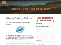 Cheap Towing Sydney (Best Tow Truck Prices!)