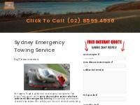 Emergency Towing for All Types of Vehicles