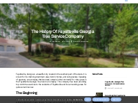 The History of Fayetteville Georgia Tree Service Company