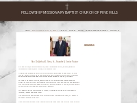 Rev. Dr. Arthur D. Sims, Sr., Pastor | fbcpinehills.org