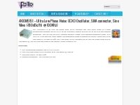 AXIOM5151 - Ultra-Low Phase Noise OCXO ( -180 dBc/Hz )
