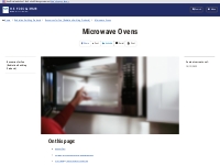 Microwave Ovens | FDA