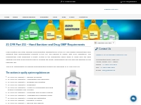 21 CFR Part 211 - Hand Sanitizer and Drug GMP Requirements