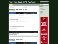 Fear the Boot, RPG Podcast