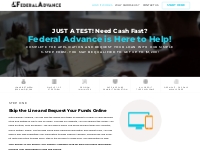How Does Cash Advance with Federal Advance Work? - FederalAdvance.com