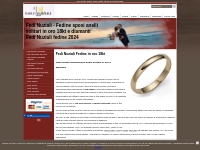 Fedi Nuziali - Fedine sposi anelli solitari in oro 18kt e diamanti