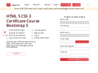 HTML 5   CSS 3 Course In Pune - Felix IT Systems