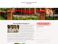 FENCE COMPANY BATON ROUGE - Fence Company Baton Rouge | Fencing Baton 