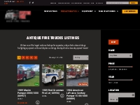 Antique Fire Trucks | Vintage Fire Equipment For Sale