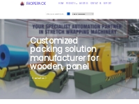 Stretch wrap machine and packing solution for wooden and panel
