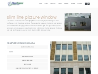 Slim Line picture window - Comfort Line | FiberFrame
