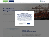 Export Management Programme (EMP)- Fidelity Bank Plc