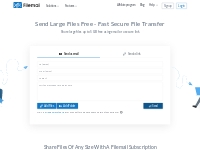  	Send Large Files Free - Fast Secure File Transfer - Filemail