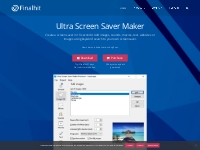 Ultra Screen Saver Maker - screen saver maker / custom screensaver