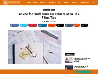 Advice for Small Business Owners about Tax Filing Tips