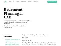 Best Pension Plan in UAE, Retirement Planning in Dubai