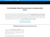 Best Personal Loans in Australia | Fincue