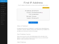 Find IP Address Country Location