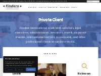 Private Client - Finders International - Work with solicitors, interna