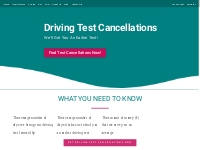 Driving Test Cancellations - Find Earlier Test Dates