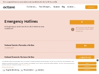 Emergency Hotlines | Octave