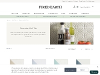 Decorative Wall Tiles | Buy Online | Fired Earth