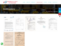 Certifications - Velmuruga L.P.Gas Contractors