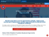 Opportunities with the National Fallen Firefighters Foundation