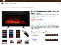 Transform Your Space with an Ultra-Thin Electric Fireplace