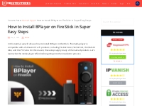 How to Install BPlayer on FireStick in Super Easy Steps