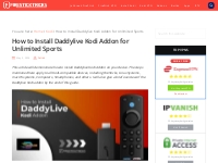 How to Install Daddylive Kodi Addon for Unlimited Sports