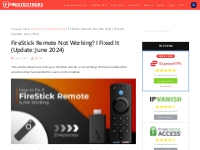FireStick Remote Not Working? I Fixed It (Update: Feb 2024)