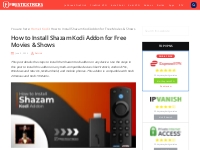 How to Install Shazam Kodi Addon for Free Movies   Shows