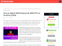 How to Watch WWE Network   WWE PPV on FireStick (2024)