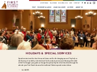 Holidays   Special Services — First Church Cambridge
