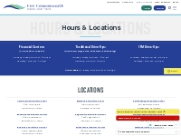 Hours & Locations - First Commonwealth Credit Union