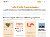 Training Academy | Online Courses   Classroom Workshops