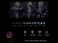 FIRSTHANDPICKS | Free picks | Fixed mathces | Parlays | Sports betting