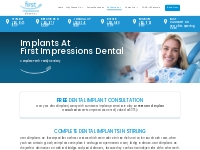 FREE Dental Implant Consultation | First Impressions Dental