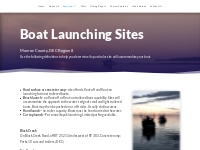 Boat Launching Sites | Fishing Monroe County