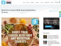Boost Your Career With Food and Nutrition Courses - Fitness Matters