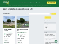 Self Storage Facilities in Rogers, MN | Five Star Storage